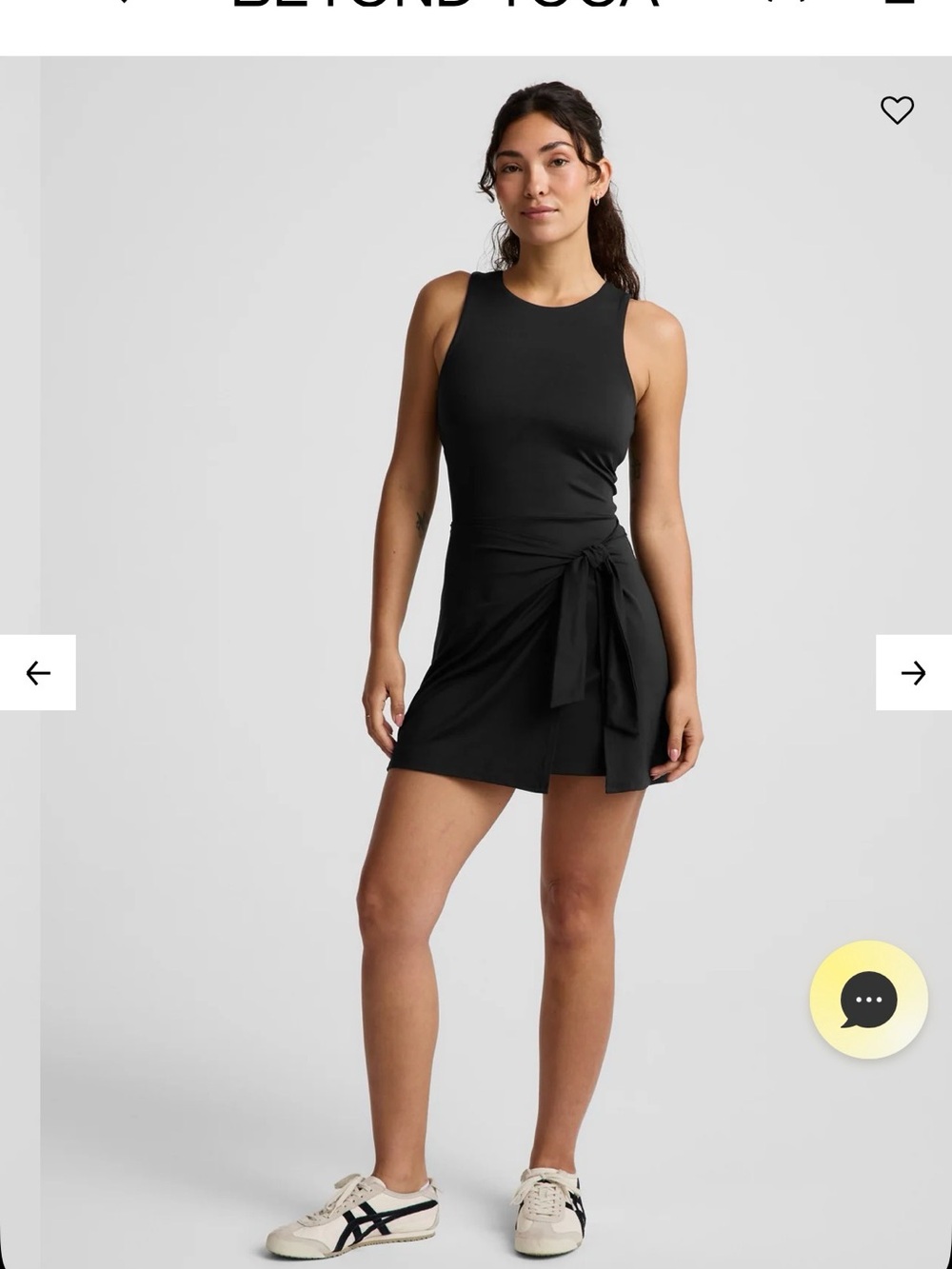 BeyondYoga NWT Black Wrap Dress Medium
